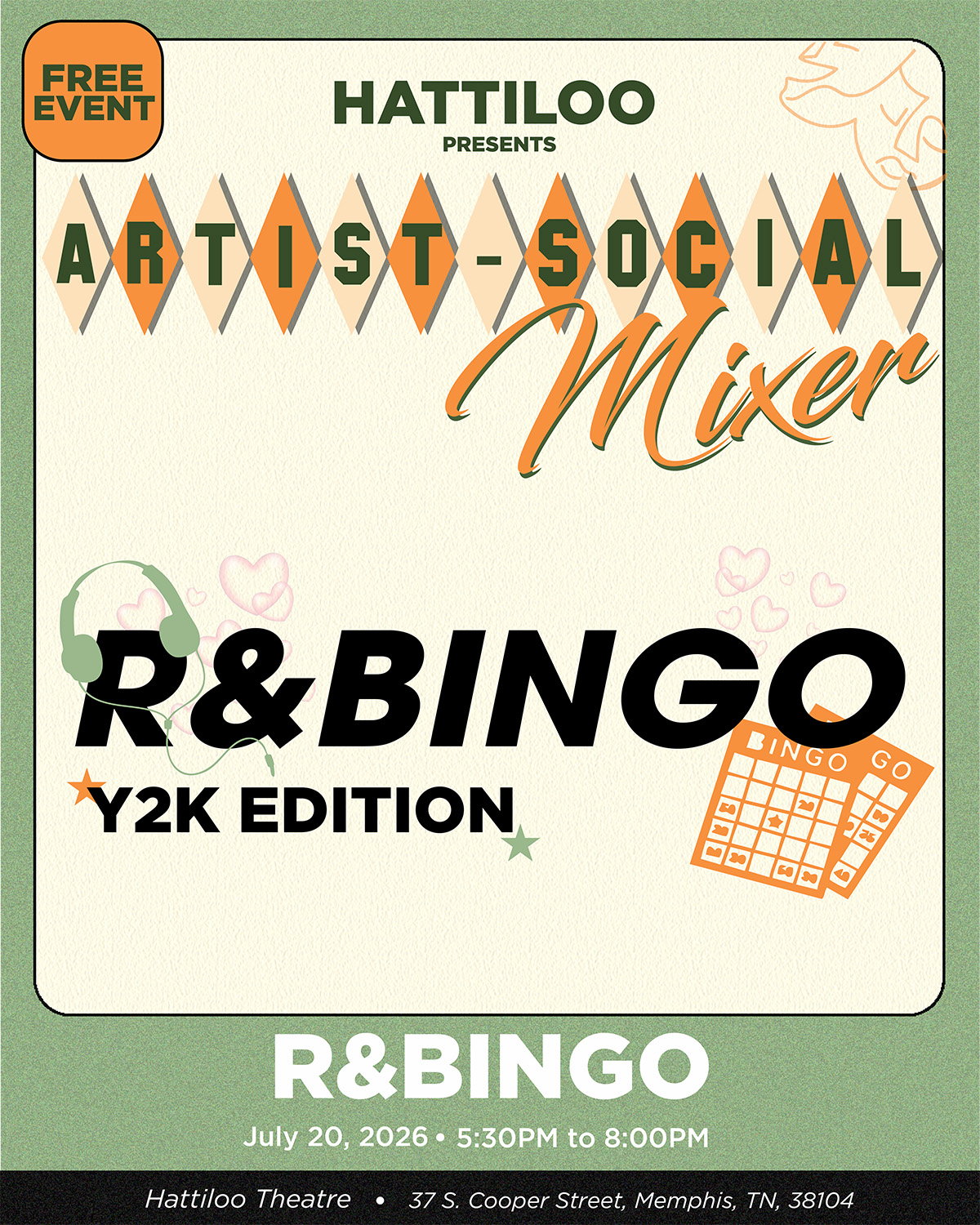 Julys Artist Social Mixer-R&Bingo
